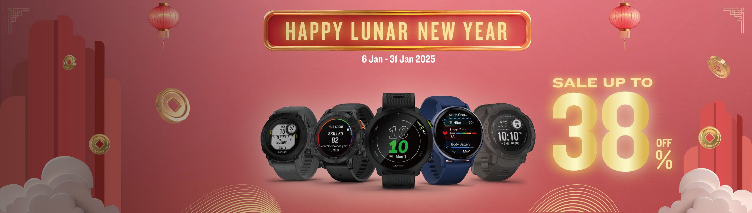 LUNAR NEW YEAR PROMOTIONS - Starts your new year with our lunar new year promotions - up to 38% off!