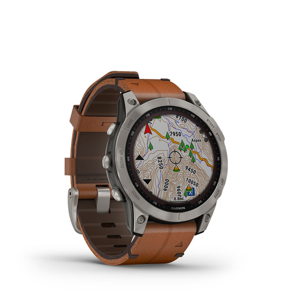 Garmin Fenix 7X Solar Brown Leather Strap Smartwatch