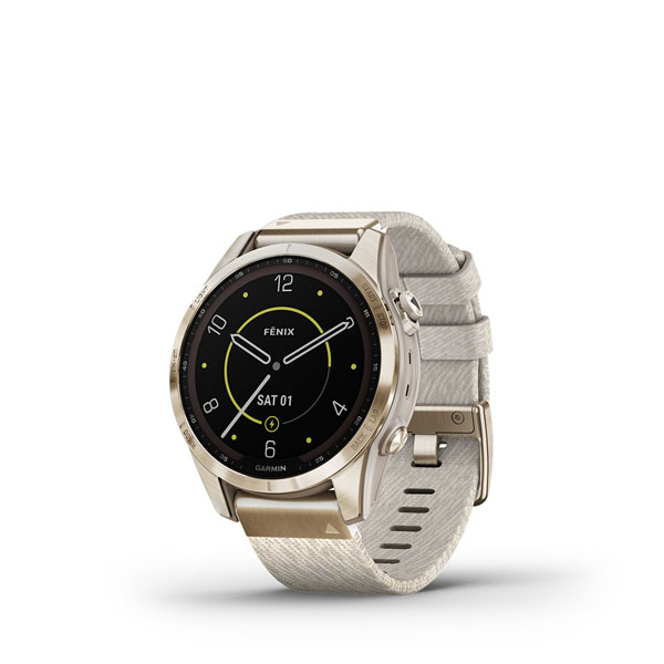 Garmin Fenix 7S Solar Watch, Beige
