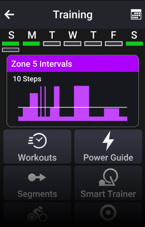 Garmin Connect App, Daily Suggested Workouts